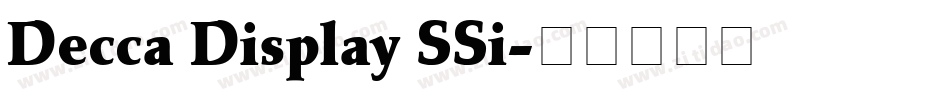 Decca Display SSi字体转换